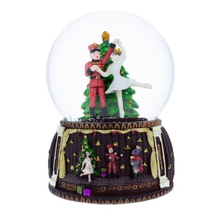 <span class=keywords><strong>Nutcracker</strong></span> Và Ballerina Nhảy Múa Xung Quanh Cây Giáng Sinh Âm Nhạc Quả Cầu Tuyết - Product Image 1