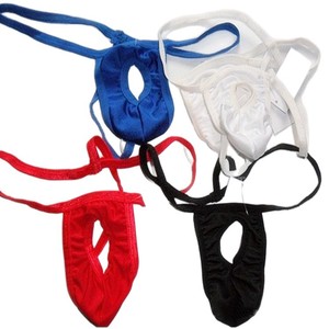 String pour homme de style européen et américain, t-shirt en soie uni, sous-vêtements sexy, lingerie coquette pour homme - Product Image 5
