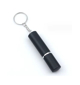 Flacon de parfum miniature en métal Eric, auto-remplissable, 5 ml, avec diamants brillants et porte-clés - Product Image 2