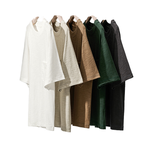 Camiseta de Hombre 100% Algodón OEM/ODM, Logotipo Impreso Digital Personalizado, Estilo Urbano, Cómoda, Holgada, Antiarrugas - Product Image 1