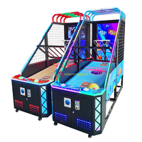 Vente directe usine : Machine d'arcade de basket-ball électronique à tir, à monnayeur, écran LCD 55 pouces, couleur personnalisable, 110V/220V 450W, toutes versions