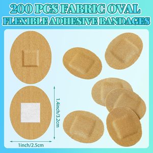 Oval-shaped elastic fabric latex-free bandage, oval-shaped dotted bandage, small <b>face</b> bandage, wound dressing. - Product Image 4