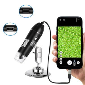 Microscope numérique portable 1600x, microscope USB, outils de réparation mobile, 8 lumières LED, soudage, travail électronique, inspection - Product Image 4