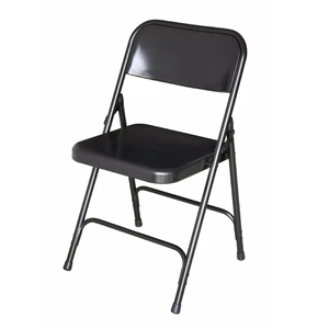 <span class=keywords><strong>Silla</strong></span> <span class=keywords><strong>plegable</strong></span> de acero y Metal con doble bisagra, color negro - Product Image 6