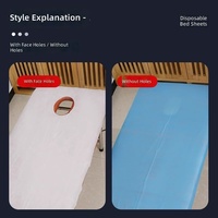 Draps de lit jetables biodégradables doux, housses de table de massage non tissées pour instituts de beauté et salons écologiques