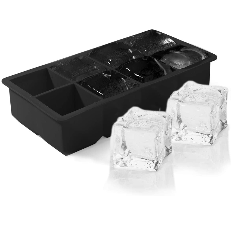 Cubo de hielo de 8 agujeros con la tapa