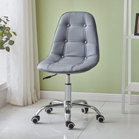 Mobilier de maison style salle à manger chaise de chambre à coucher tournante PP rembourré pivotant maison chaise de bureau en plastique