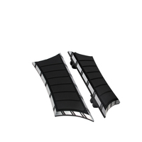 Repose-pieds avant pour moto, repose-pieds conducteur, Road Electra Glide Street Glide Softail Heritage, aluminium noir VIMAS FLT FLHT
