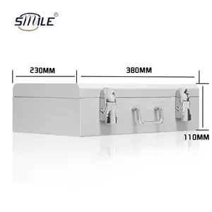 CHNSMILE ที่กําหนดเองกันน้ําเหล็กอลูมิเนียมโลหะเครื่องมือที่ทนทานโลหะกรณีความปลอดภัยล็อคคู่