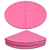 Tapis de danse pliable, de couleur rose, pour perche, exercice de Yoga, 1 pièce