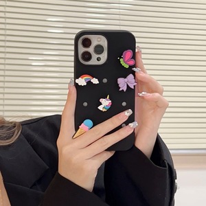 PH791 DIY cartone animato creativo <span class=keywords><strong>unicorno</strong></span> custodia per <span class=keywords><strong>iPhone</strong></span> 16promax 15 Pro Max 12 custodia per telefono, 11 Silicone - Product Image 4