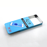 Caja de Metal Rectangular Personalizada para Empaque, Contenedor de Almacenamiento para Protector de Pantalla de Teléfono, Cable, Productos Electrónicos
