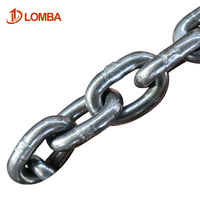 Cadena de Elevación de Carga Pesada de Acero Inoxidable Endurecido, Forjada, Grado de Resistencia 80, Acero Aleado Soldado, Cadena de Arrastre con Acabado de Zinc