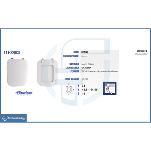 Tapa de Inodoro Gravena Conny Vase, Diseño Cuadrado Moderno, Función de Cierre Suave, Control Remoto, MDF, Plástico PP, para Baño - Product Image 2