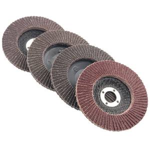 Disques abrasifs plats en tissu, lames épaissies à lamelles, roues à lamelles pour meuleuse d'angle, vente en gros d'usine pour le ponçage - Product Image 4