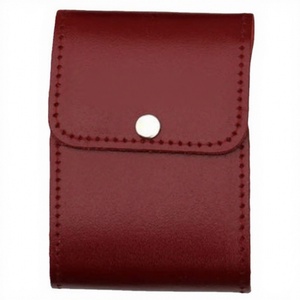 Leather Hand-stitched Snap-Flap <b>Playing</b> <b>Card</b> Storage Case & Pouch Portable - Product Image 5