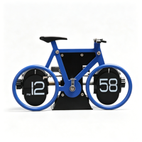 Horloge de table en forme de vélo, décoration moderne et élégante pour la maison, polyvalente pour le salon, le bureau et la chambre