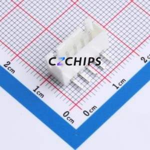 W2542100-5PW2113 Wire-to-Board Pin Header Bent Lead Through Hole,P=2.54mm Connector 1x5P 2.5mm Right Angle Insert XH - Product Image 1