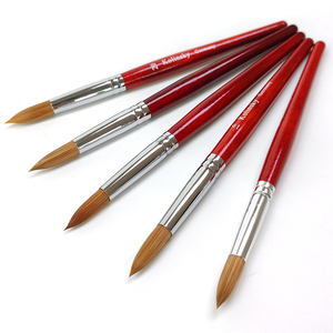 Pincel <span class=keywords><strong>de</strong></span> acrílico Kolinsky 100% <span class=keywords><strong>de</strong></span> marca privada 2026 con mango <span class=keywords><strong>de</strong></span> palisandro, tamaño 6 # 8 # 10 # 12 # 14 # 16 # 18 # Proveedor <span class=keywords><strong>de</strong></span> 20 Pinceles <span class=keywords><strong>de</strong></span> Manicura al por Mayor - Product Image 1