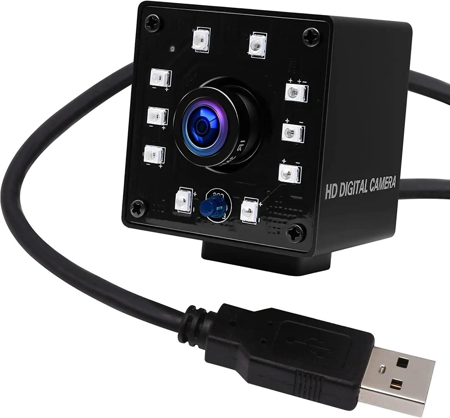 Инфракрасная веб-камера ELP 2MP OV2710, высокоскоростной, 120 кадр/с, Full HD 1080P, ночное видение, USB-камера, модуль с ИК-подсветкой для видеонаблюдения