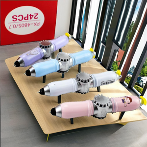 Bolígrafo Multifunción Personalizado <span class=keywords><strong>OKASA</strong></span> con Luz, Spinner Antiestrés, Regalo Promocional, Metal Resistente, Punta de 1.0mm, Negro/Azul - Product Image 2