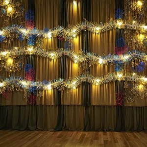 Guirlande de décoration de fête HLC LED - Guirlande irisée brillante, guirlande de serpentins holographiques |   Mariage et Fêtes de Noël - Product Image 5