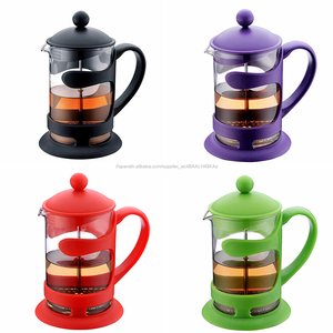 Impresión personalizada de vidrio de borosilicato francés prensa termo de café de plástico émbolo - Product Image 6