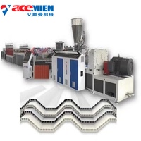 Máquina para Techos de Tejas Corrugadas de PVC+ASA, Máquina para Fabricar Láminas de Techo Corrugadas de PVC de Doble Pared