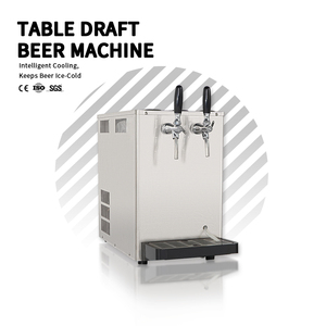 Distributeur de bière commercial en acier inoxydable à 2 robinets, équipement pour jus et boissons pour bar - Product Image 1