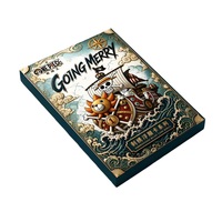 Cartes de collection BAOLIN Culture One Piece en métal en relief, personnages d'anime Luffy Zoro, cartes à jouer, jeux de société, jouets
