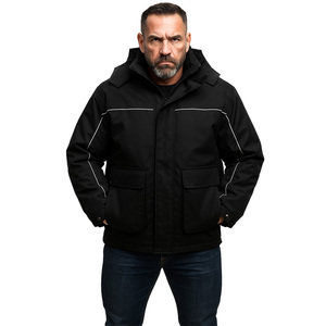 Quick Dry <b>Waterproof</b> Polyester Washed Formal <b>Parka</b> Hoodie Black <b>Waterproof</b> Lightweight <b>Jacket</b> - Product Image 1