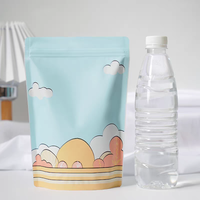 Sacs d'emballage alimentaire personnalisés pour snacks - Sachets mats à fond plat pour bonbons, noix, biscuits - Sacs refermables en aluminium avec fermeture éclair