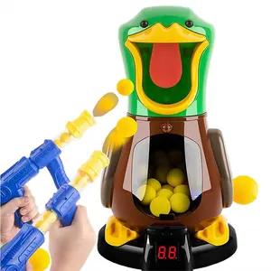 Children's Toy Beat Me Movable Duck Soft Bullet Shooting Battle Aerodynamic Gun Toy