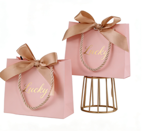 Sacs cadeaux classiques de Noël en gros avec poignée en corde de coton, personnalisables, en papier couché recyclable, impression offset, pour remercier vos clients - Product Image 4