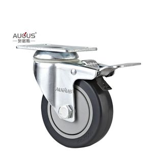 Meistverkaufte 3 Zoll <span class=keywords><strong>4</strong></span> Zoll 5 Zoll Mittelschwere Lenkrollen mit TPR-Rad und PP-Kern Industrielle TPR-Lenkrollen für Geräte - Product Image 2