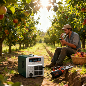 เครื่องกำเนิดพลังงานแสงอาทิตย์ 500W 504Wh คลื่นไซน์บริสุทธิ์ แบตเตอรี่ลิเธียมเทอร์นารี สถานีไฟฟ้าพกพา BMS ช่องเสียบที่จุดบุหรี่ - Product Image 5