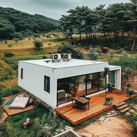 Cápsula Espacial Microhabitable Integrada Personalizada, Cabaña Residencial Móvil Prefabricada de Acero, Villas Impermeables, Casas Modulares de 40 Pies