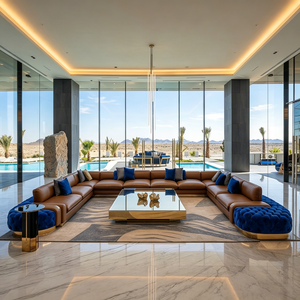 Nuevo Sofá en Forma de U de Lujo de Alta Gama con Tapicerí<span class=keywords><strong>a</strong></span> Árabe Majlis 2026, Personalizable para Muebles de Sala de Estar - Product Image 5