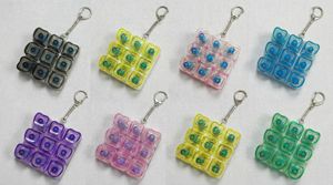 Cross-border Explosive Transparent Key Decompression Key Pendant Fingertip <b>Press</b> Luminous Toy Fingertip <b>Button</b> Toy - Product Image 6