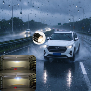 ไฟตัดหมอก LED สำหรับรถยนต์ KUS GW3 Tri-Color ขนาด 3 นิ้ว รุ่นใหม่ล่าสุด 12V Hi/Lo 60W 53W ปรับแต่งผ่านแอพโทรศัพท์ สำหรับซ่อมไฟตัดหมอกรถยนต์ทั่วไป - Product Image 4
