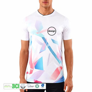 Camiseta deportiva de manga corta con diseño de logotipo personalizado OME, talla grande, con estampado completo para hombre, camisetas para correr - Product Image 1