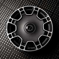 Rines de Aleación Forjados de Cinco Brazos Negros de Una Pieza para Rolls-Royce Cullinan y Bentley Flying Spur, Sedanes de Lujo