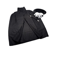 Cape d'Halloween, chapeau, nœud papillon, baguette magique, accessoires de costume de jeu de rôle, accessoires de performance, cape magique