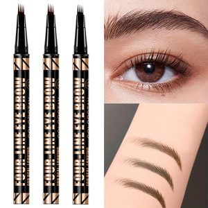 Crayon à sourcils liquide fin à quatre pointes, longue tenue, résistant à l'eau et à la transpiration, à base de plantes - Product Image 6