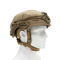 Casque tactique Wendy High Cut S-XL en PE et Aramide, options légères avec rails de fixation avant et panneaux auto-agrippants