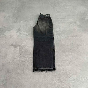 بنطلون كارغو رجالي بتصميم كلاسيكي من YAXI، مُصنّع حسب الطلب، بتصميم Carpenter مزدوج عند الركبة، مصنوع من القطن 100%، مغسول ومنسوج، ومزود بأزرار، قابل للغسل ومناسب لفصل الربيع - Product Image 2