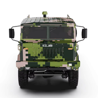 Camion RC 6x6 brossé Rlaarlo 1/10 RTR HongYan HY6 avec boîte de vitesses à 2 rapports, autonomie de 35 minutes, portée de 100 m, 6 roues motrices, tout-terrain