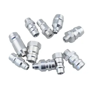 OEM-productos de aluminio, latón, acero inoxidable, aleación de titanio, aire acondicionado, motor, boquilla de flúor, Conector de compresor