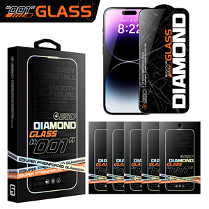CHAOYIDIAN 5PCS Protecteur d'écran en verre trempé mat <span class=keywords><strong>pour</strong></span> iPhone 13 14 Pro Max 15 12, <span class=keywords><strong>Film</strong></span> anti-espion HD anti-traces <span class=keywords><strong>de</strong></span> doigts - Product Image 6