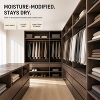 Panneau MDF mélaminé résistant à l'humidité de 15 mm, panneau de fibres à haute résistance pour étagères de placard et supports de rangement